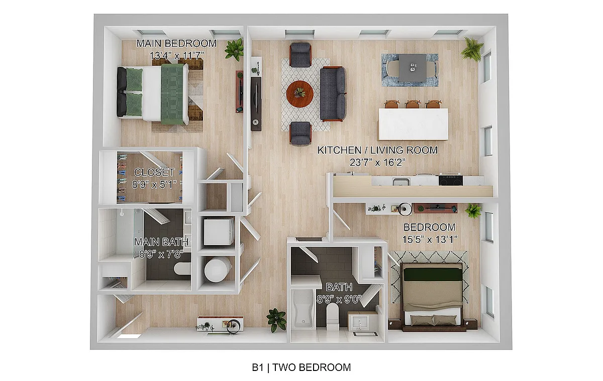 Floor plan B1
