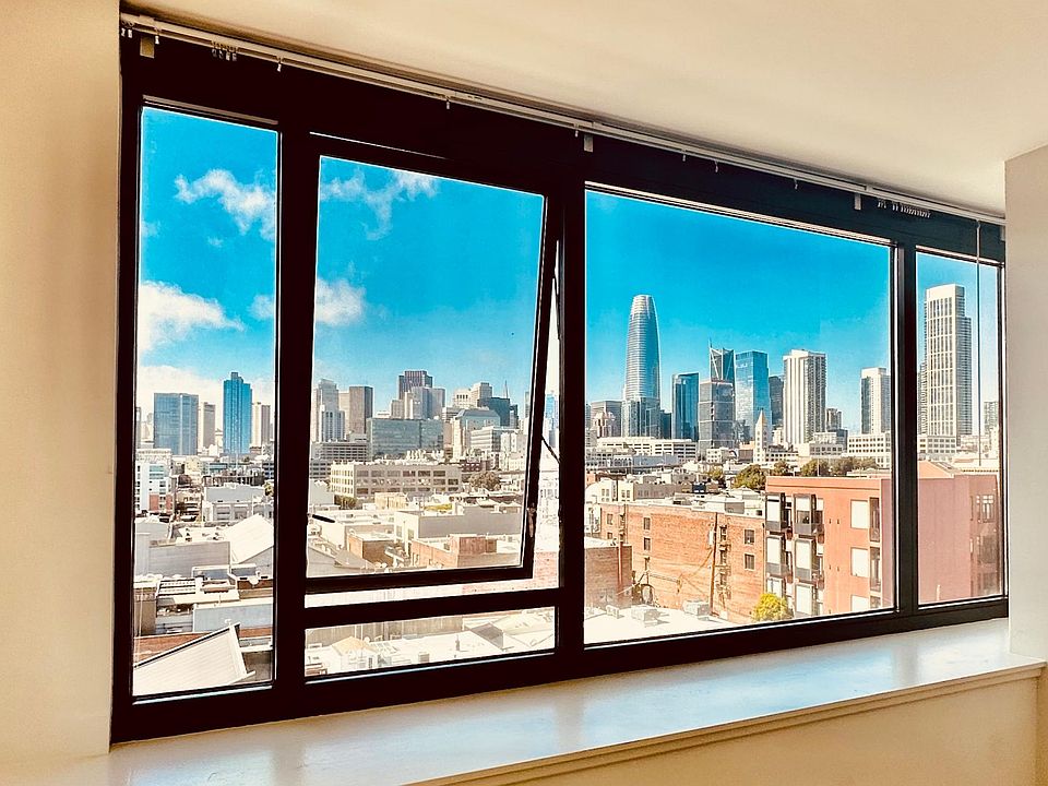 Gorgeous views from the unit's Great Room of uninterrupted SF Skyline and full privacy from neighbors