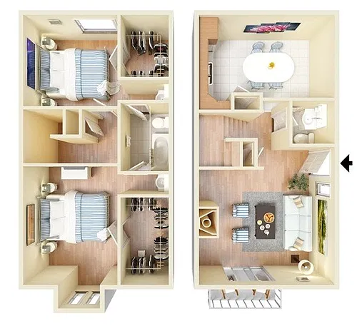 Floor plan 2X15