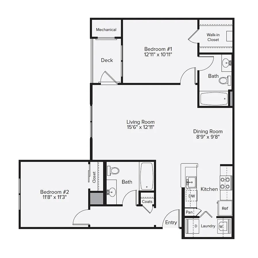Floor plan BF2-1016
