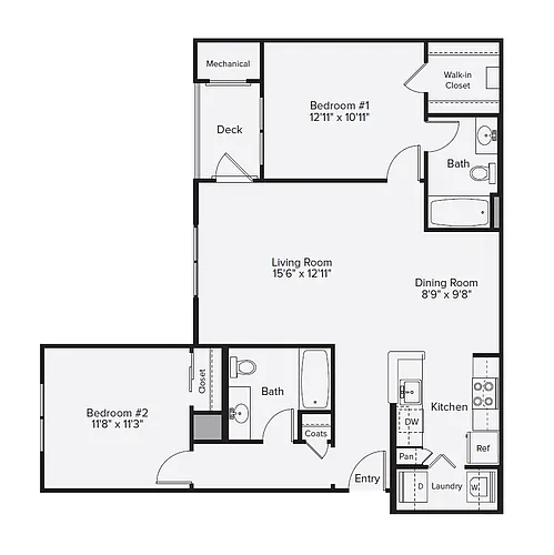Floor plan BF2-1016