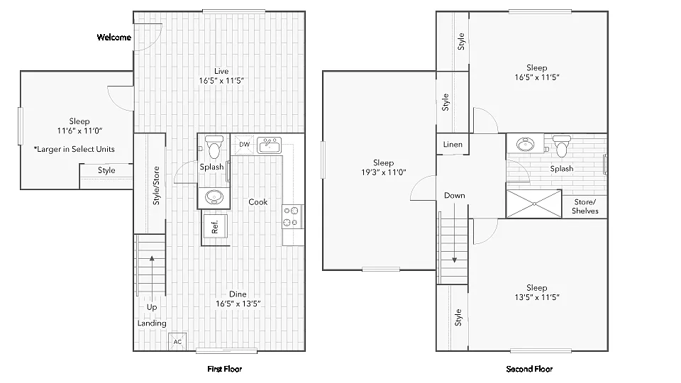 Floor plan Edison Renovated