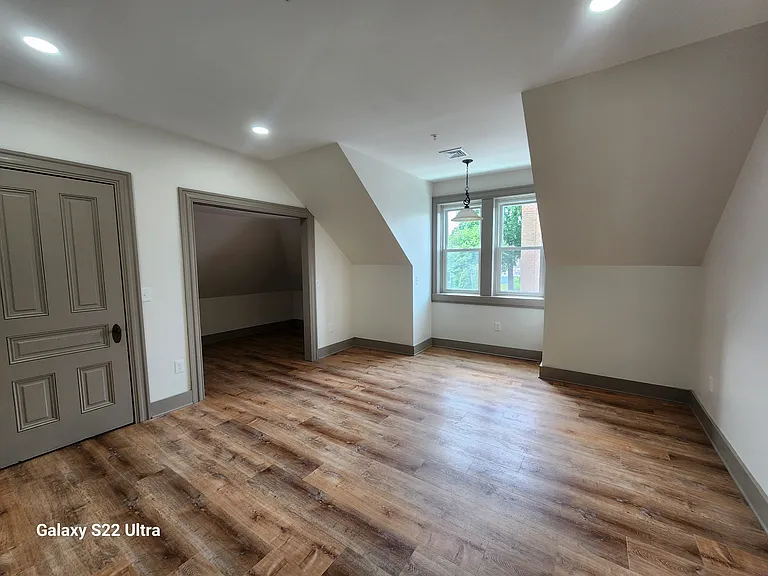 Living Room with Two Closets for Lots of Storage Space