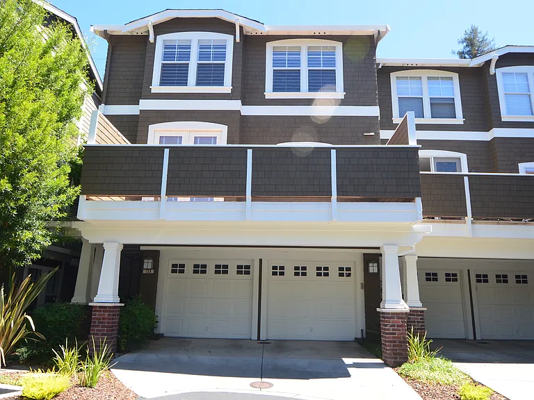Front of Townhouse with double garage