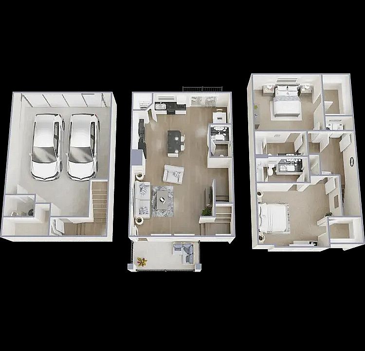 Two bed Two and a half bath