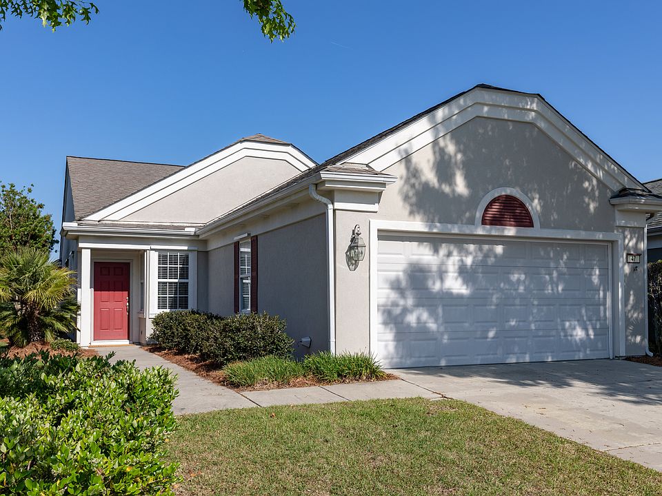 Wide walk, extended garage.
