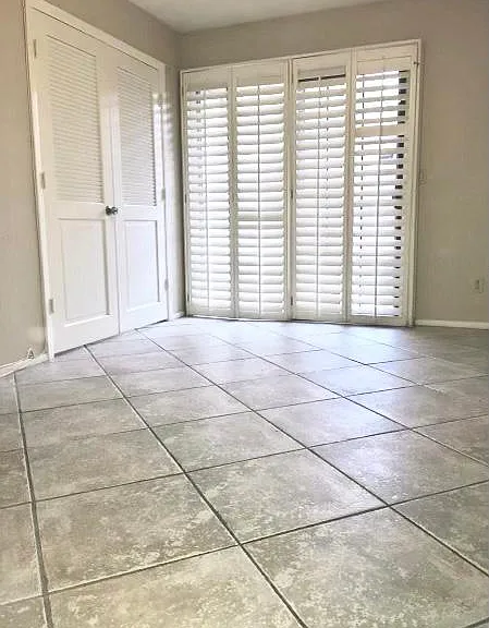 Downstairs master bedroom with walk-in closet