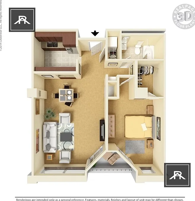 1 bed, 1.0 bath, 640 sqft, $3,900 — Photo 2