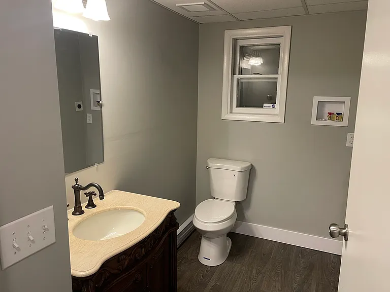 Downstairs bath including laundry hook-up