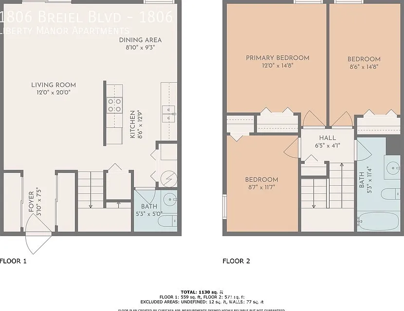 2 bed, 906 sqft, $995 — Photo 2