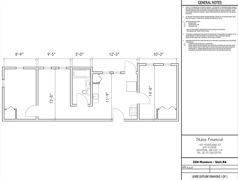 2 bed, 1.0 bath, $3,700 — Photo 3