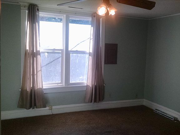 Living room with large storage closet