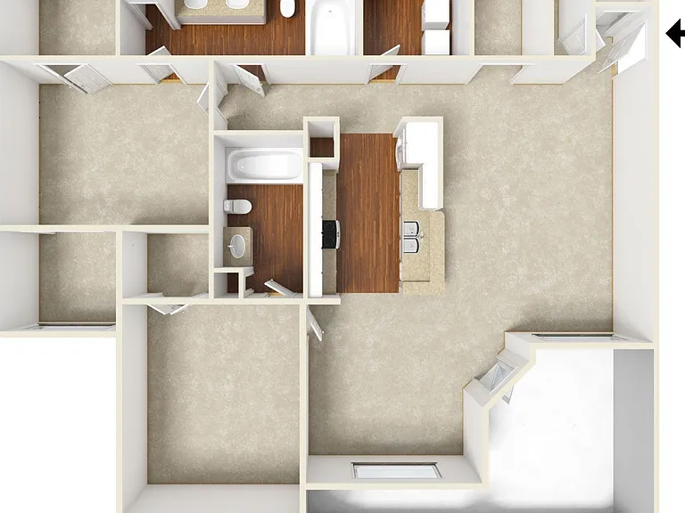 Hidalgo floor plan San Miguel