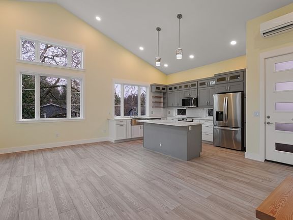 Kitchen and living area.
