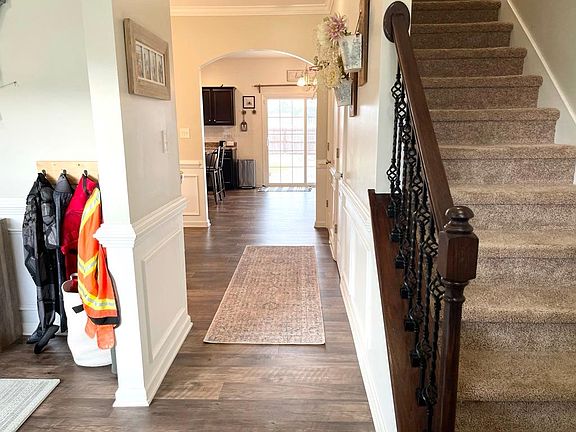 The view when you enter the front door (on your right is the door to the garage)