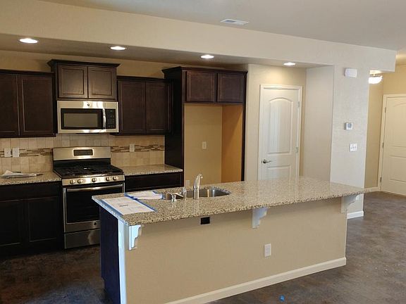 Spacious kitchen with center island