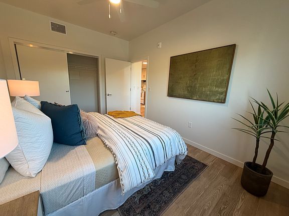 Bedroom with closet.