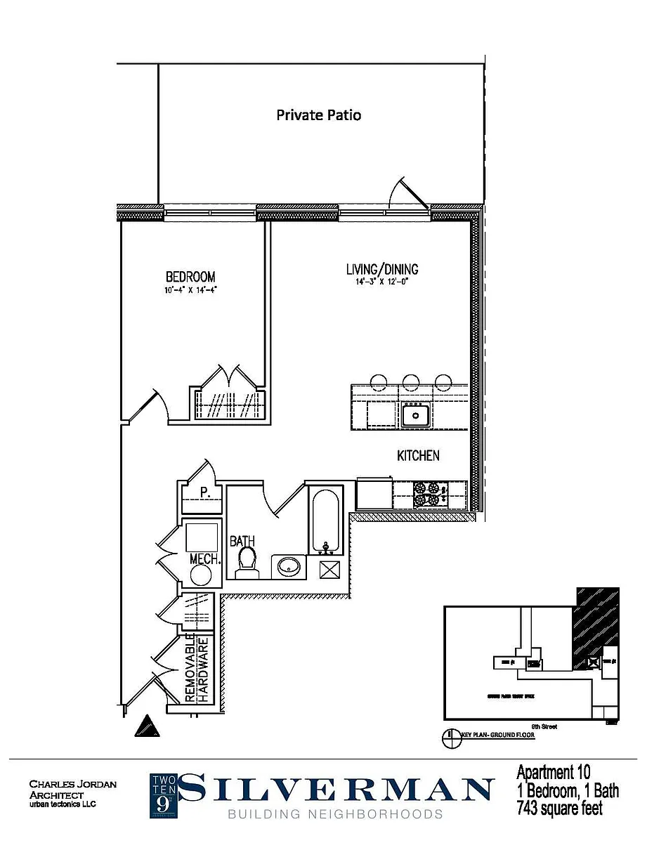 Floor plan One Bedroom Plus Private Terrace 10