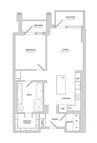 Floor plan A4 1X1
