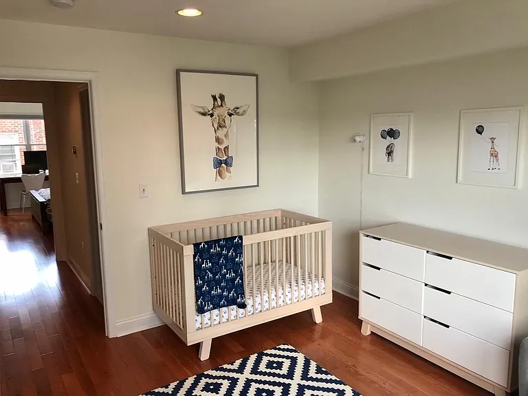 2nd floor bedroom #2 (back of house) (also easily fits queen size bed)