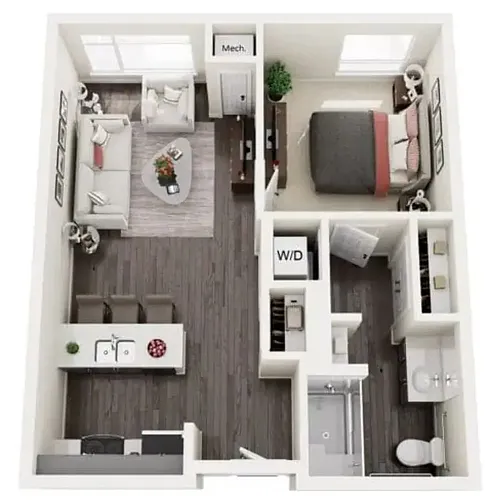Floor plan One-Bedroom
