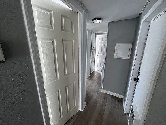 Hallway to bed & bath