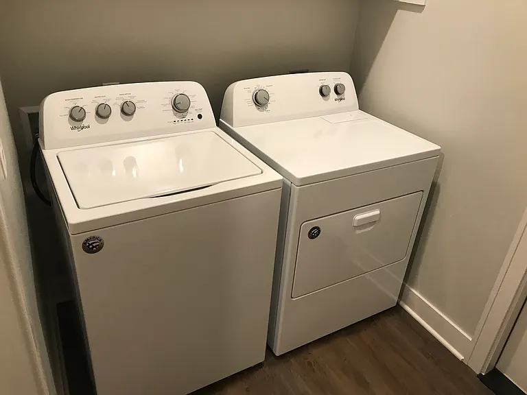 Washer and dryer supplied by Landlord in lower level
