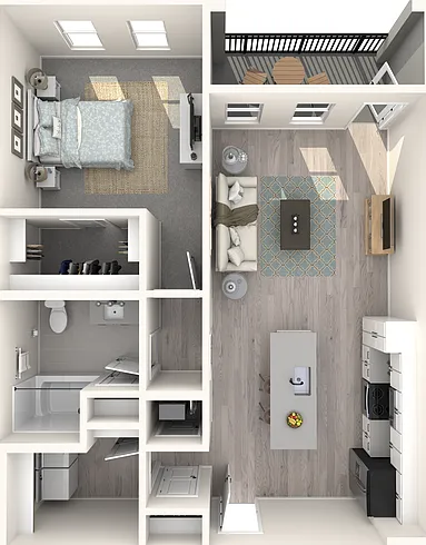 A2 floor plan The Crossing at Palm Aire