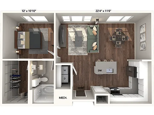 Floor plan A5 - Finish Package 2