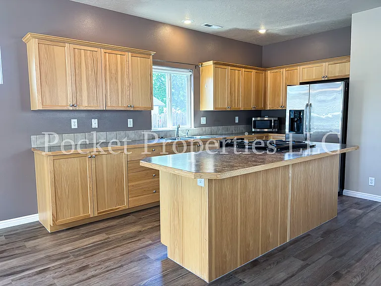 Kitchen with updated flooring