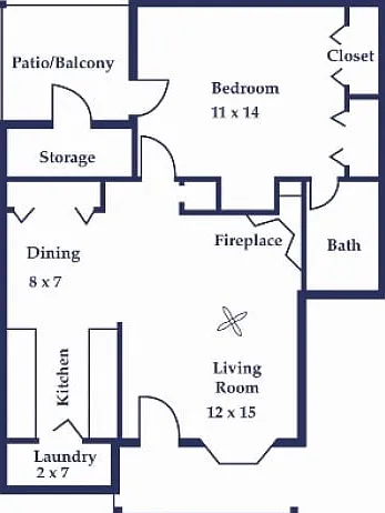 One Bedroom/One Bathroom 
Dogwood One Bedroom/One Bathroom 
Dogwood