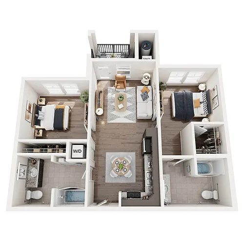 Floor plan 2 Bedroom