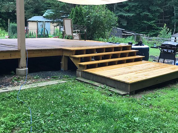 Uniquely crafted deck. 