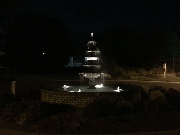 Fountain at night