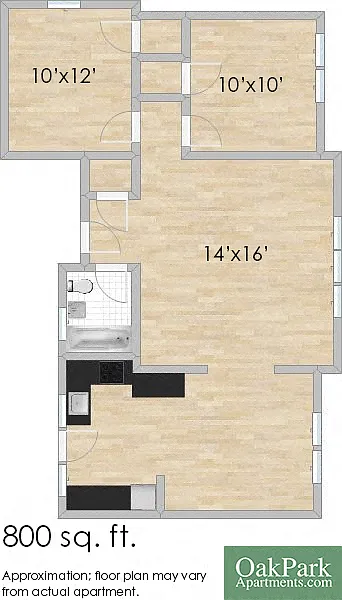 Floor plan 326 & 334 S. Austin E