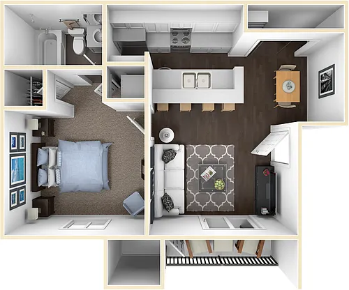 Floor plan 1X1