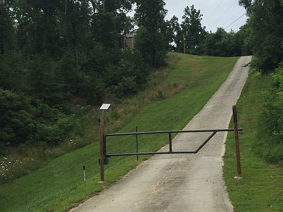 Security gate at entrance 