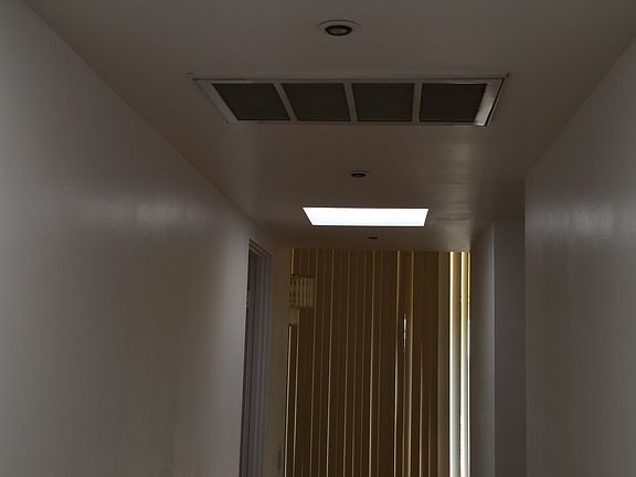 Entrance hallway with skylights