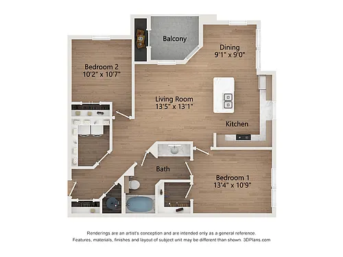 Floor plan B1