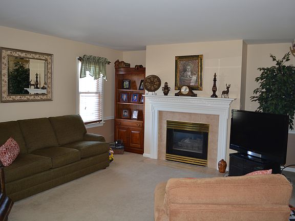 Gas fireplace in family room