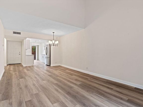 Living room viewing kitchen
