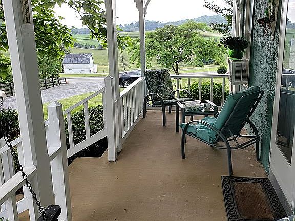 Front porch with a view