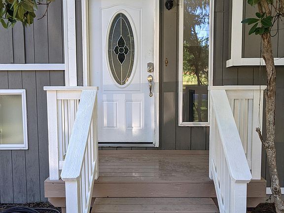 Entry with new composite decking