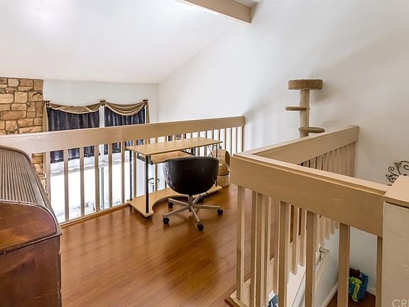 Loft area over looking living room