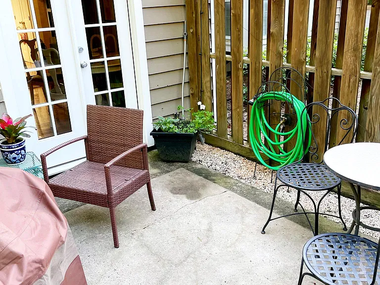 Private patio area