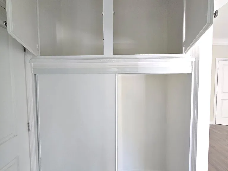 Hallway closet additional walk in coat closet near front entrance.