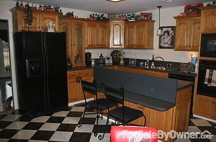 Kitchen with Marble Tile