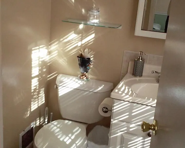 One of the three bathrooms.