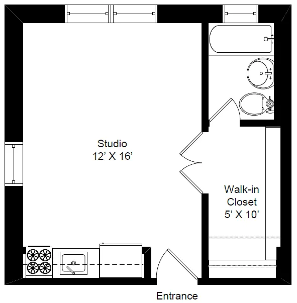 Floor plan Rear Corner Unit