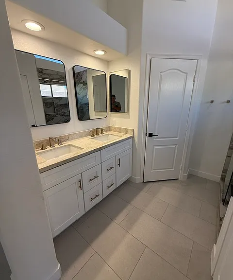 Gorgeous primary bathroom vanity